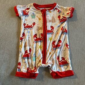 Little Sleepies 3-6 mo Shorty - Beach Buddies 🦀